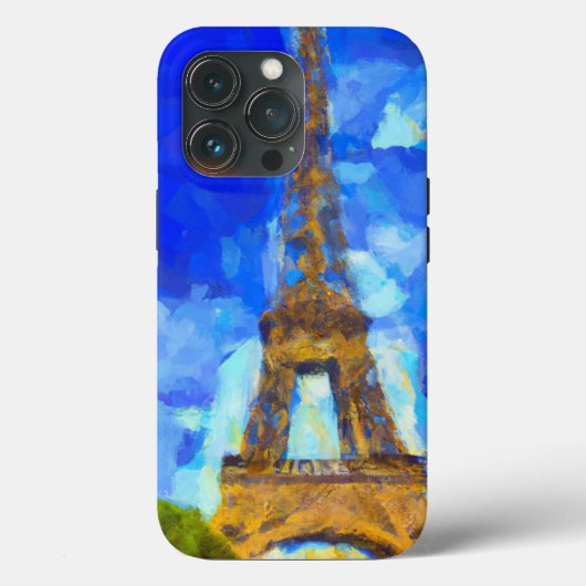 Coques Case-Mate iPhone Tour Eifel dans le style de Van Gogh (Verso)