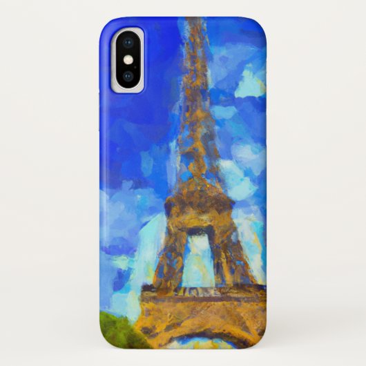 Coques Case-Mate iPhone Tour Eifel dans le style de Van Gogh (Dos)