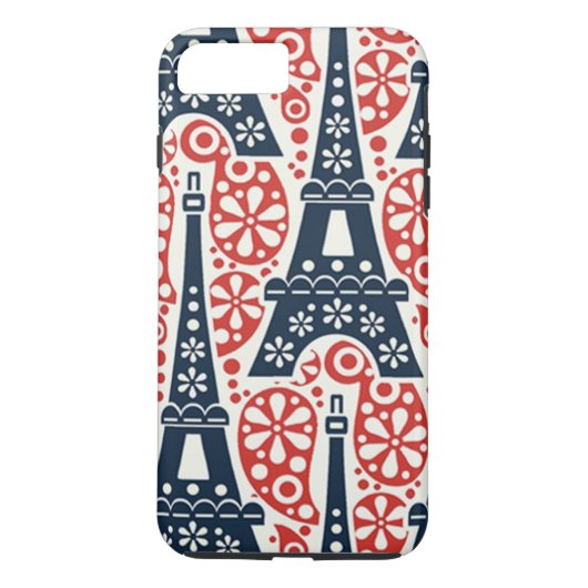 Coques Case-Mate iPhone Tour Eiffel Case-Mate Tough iPhone 8Plus/7 Plus C (Dos)