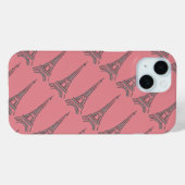 Coques Case-Mate iPhone Tour Eiffel de Paris (Verso (horizontal))