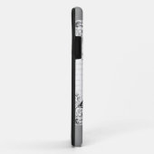 Coques Case-Mate iPhone Tour Eiffel en noir et blanc (Dos/Droite)