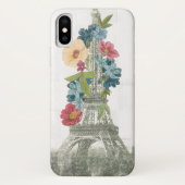 Coques Case-Mate iPhone Tour Eiffel floral | Paris, France (Dos)