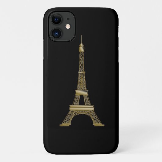 Coques Case-Mate iPhone Tour Eiffel Noir (Dos)