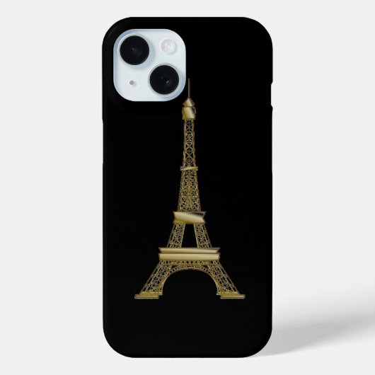 Coques Case-Mate iPhone Tour Eiffel Noir (Verso)