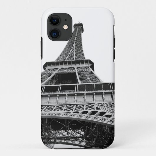Coques Case-Mate iPhone Tour Eiffel noir et blanc (Dos)