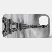 Coques Case-Mate iPhone Tour Eiffel noir et blanc Paris France (Verso (horizontal))