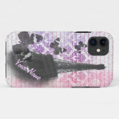 Coques Case-Mate iPhone Tour Eiffel & papillons (Dos (Horizontal))
