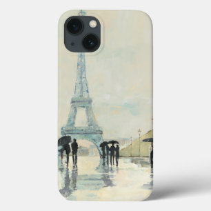 Etui iPhone 13 Tour Eiffel   Paris sous la pluie