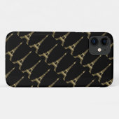 Coques Case-Mate iPhone Tour Eiffel Paris Thème Noir (Dos (Horizontal))
