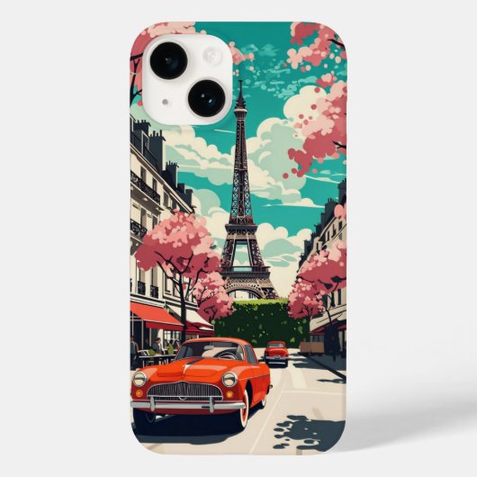 Coques Case-Mate iPhone Tour Eiffel Paris vintage (Verso)