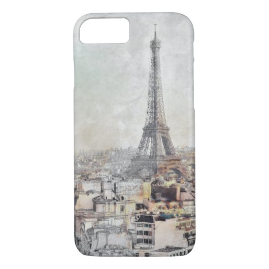 Coques Case-Mate iPhone Tour Eiffel. Sticker rond classique Paris, France (Dos)