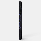 Coques Case-Mate iPhone Tour Eiffel Tourbillons floraux violets (Dos/Gauche)