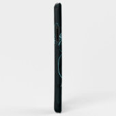 Coques Case-Mate iPhone Tour Eiffel Turquoise Floral (Dos/Droite)