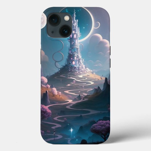 Coques Case-Mate iPhone Tour Whimsical Paysage Imaginaire Art (Verso)