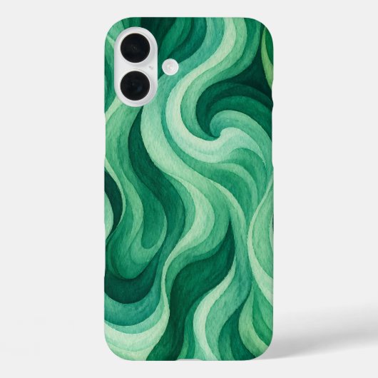 Coques Case-Mate iPhone Tourbillon abstrait d'océan émeraude (Verso)