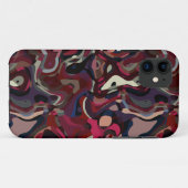 Coques Case-Mate iPhone tourbillon abstrait rose et violet (Dos (Horizontal))