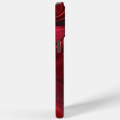 Coques Case-Mate iPhone Tourbillon Abstrait rouge Iridescente (Verso / Droite)