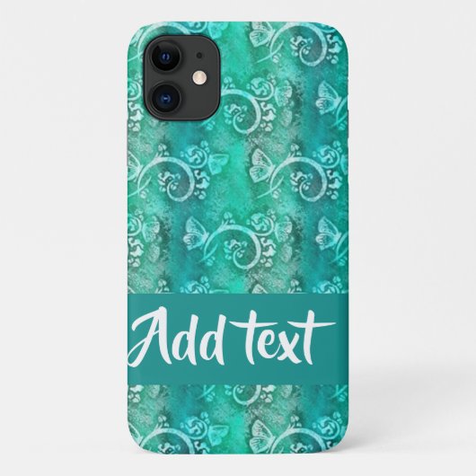 Coques Case-Mate iPhone Tourbillon bleu Batik à motifs (Dos)