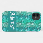 Coques Case-Mate iPhone Tourbillon bleu Batik à motifs (Dos (Horizontal))