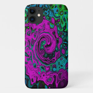 Case-Mate iPhone Case Tourbillon d'art liquide groovy abstrait magenta g