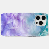 Coques Case-Mate iPhone Tourbillon de nuage bleu et violet (Verso (horizontal))