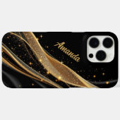 Coques Case-Mate iPhone Tourbillon d'or (Verso (horizontal))