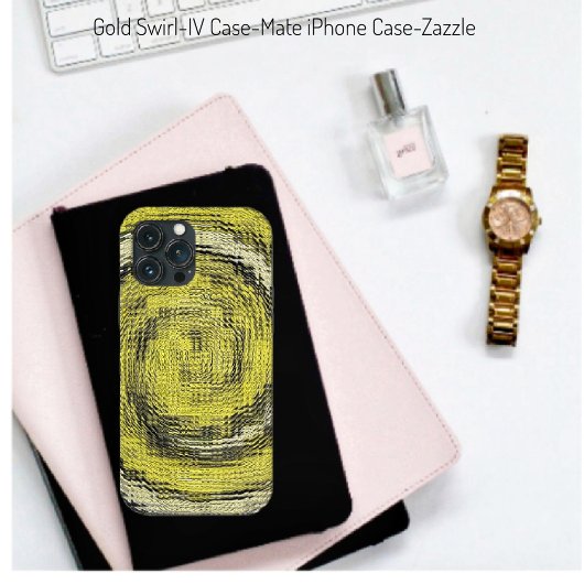 Coques Case-Mate iPhone Tourbillon d'or IV