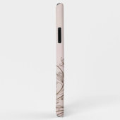 Coques Case-Mate iPhone Tourbillon Floral Élégant (Dos/Droite)