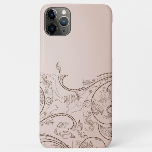 Coques Case-Mate iPhone Tourbillon Floral Élégant (Dos)