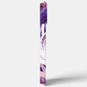 Coques Case-Mate iPhone Tourbillon Moderne Brouillard Violet Monogramme Ab (Verso / Droite)