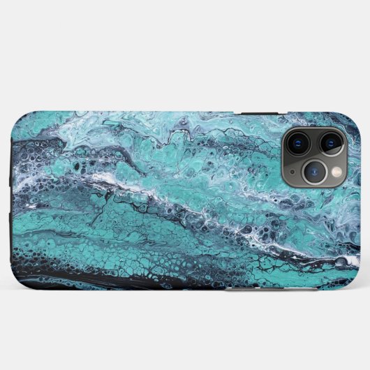 Coques Case-Mate iPhone Tourbillon noir vert (Dos (Horizontal))