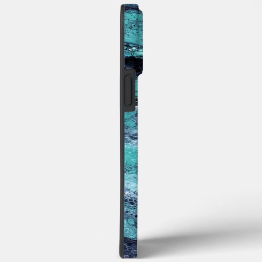 Coques Case-Mate iPhone Tourbillon noir vert (Verso / Droite)