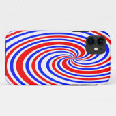 Coques Case-Mate iPhone Tourbillon rouge blanc et bleu (Dos (Horizontal))