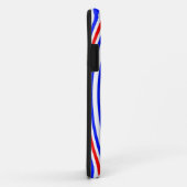 Coques Case-Mate iPhone Tourbillon rouge blanc et bleu (Dos/Droite)
