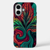 Coques Case-Mate iPhone Tourbillon Tropical Feuille Abstraite (Verso)