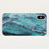 Coques Case-Mate iPhone Tourbillon Vert Noir (Dos (Horizontal))