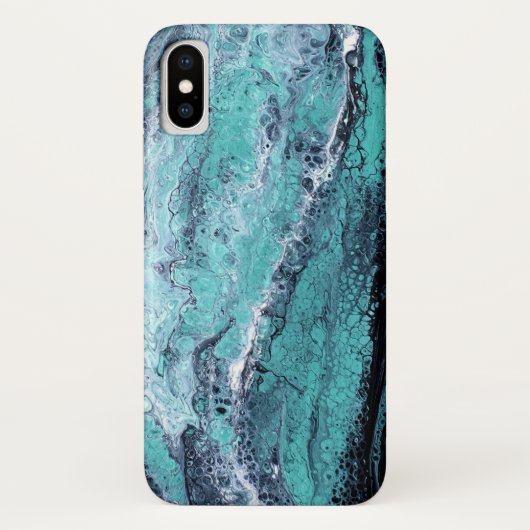 Coques Case-Mate iPhone Tourbillon Vert Noir (Dos)