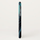 Coques Case-Mate iPhone Tourbillon Vert Noir (Dos/Gauche)