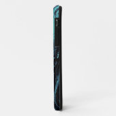 Coques Case-Mate iPhone Tourbillon Vert Noir (Dos/Gauche)