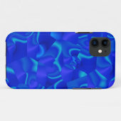 Coques Case-Mate iPhone Tourbillonnant à facettes bleues Abstrait (Dos (Horizontal))