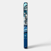 Coques Case-Mate iPhone Tourbillons d'hiver bleus et gelés (Verso / Gauche)