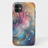Coques Case-Mate iPhone Tourbillons et étincelles de arc-en-ciel abstraits (Dos)