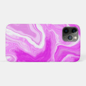 Coques Case-Mate iPhone Tourbillons roses et Marbres blancs (Dos (Horizontal))