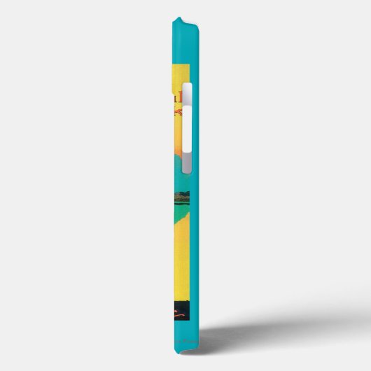 Coques Case-Mate iPhone Tourist Poster (Verso / Gauche)