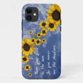 Coques Case-Mate iPhone Tourne ton visage au soleil. Tournesols et ciel (Dos)
