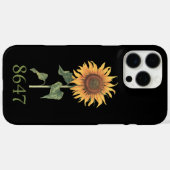 Coques Case-Mate iPhone Tournesol 8647 86 47 Subtle Anti Trump Floral Boho (Verso (horizontal))