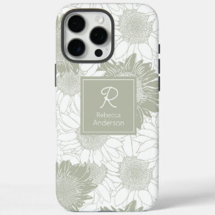 Coques iPhone 16 Pro Max Tournesol à dimension personnalisée