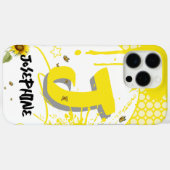 Coques Case-Mate iPhone Tournesol à l'aquarelle avec papillons (Verso (horizontal))