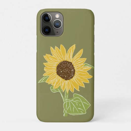 Coques Case-Mate iPhone Tournesol aquarelle (Dos)
