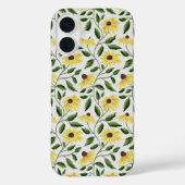 Coques Case-Mate iPhone Tournesol Aquarelle Fleur Sauvage Jaune Vert (Verso)